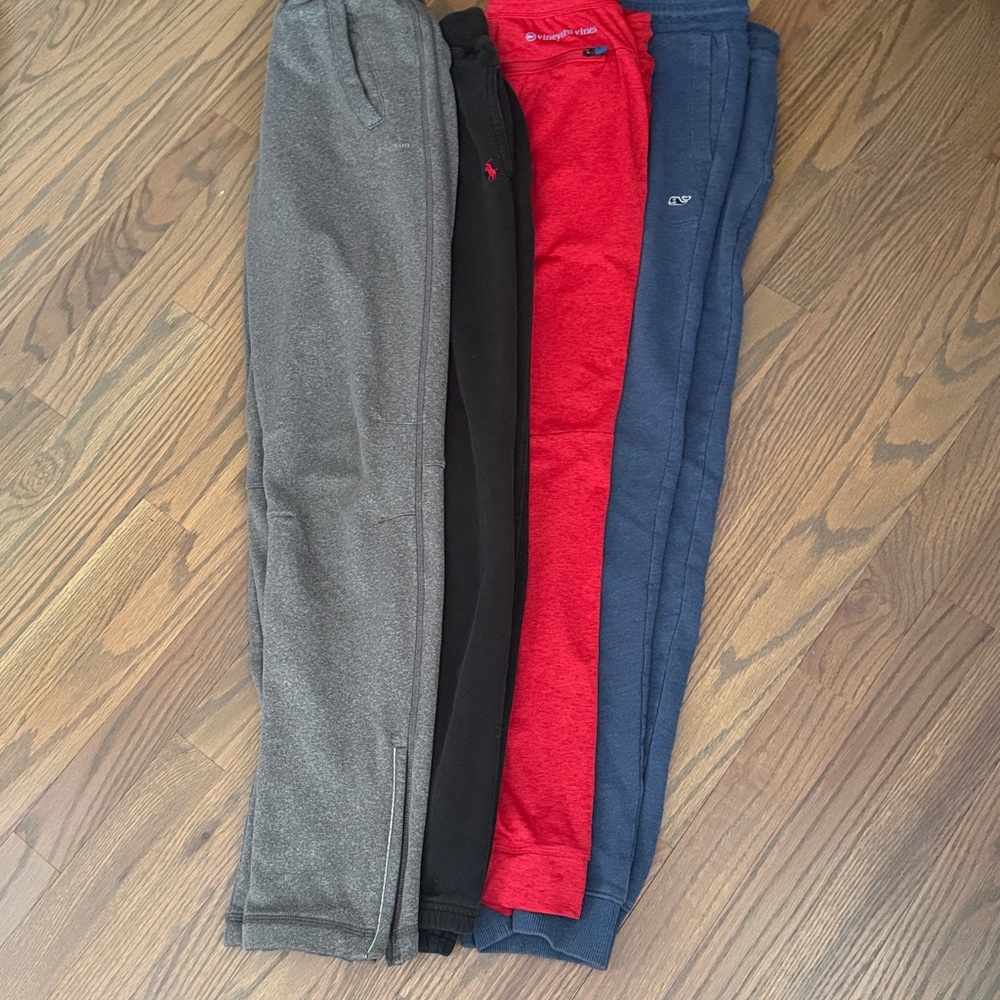 Vineyard Vines, RL Polo and LL Bean Red, Blue Black, and Gray Kids Joggers - Picture 2 of 2